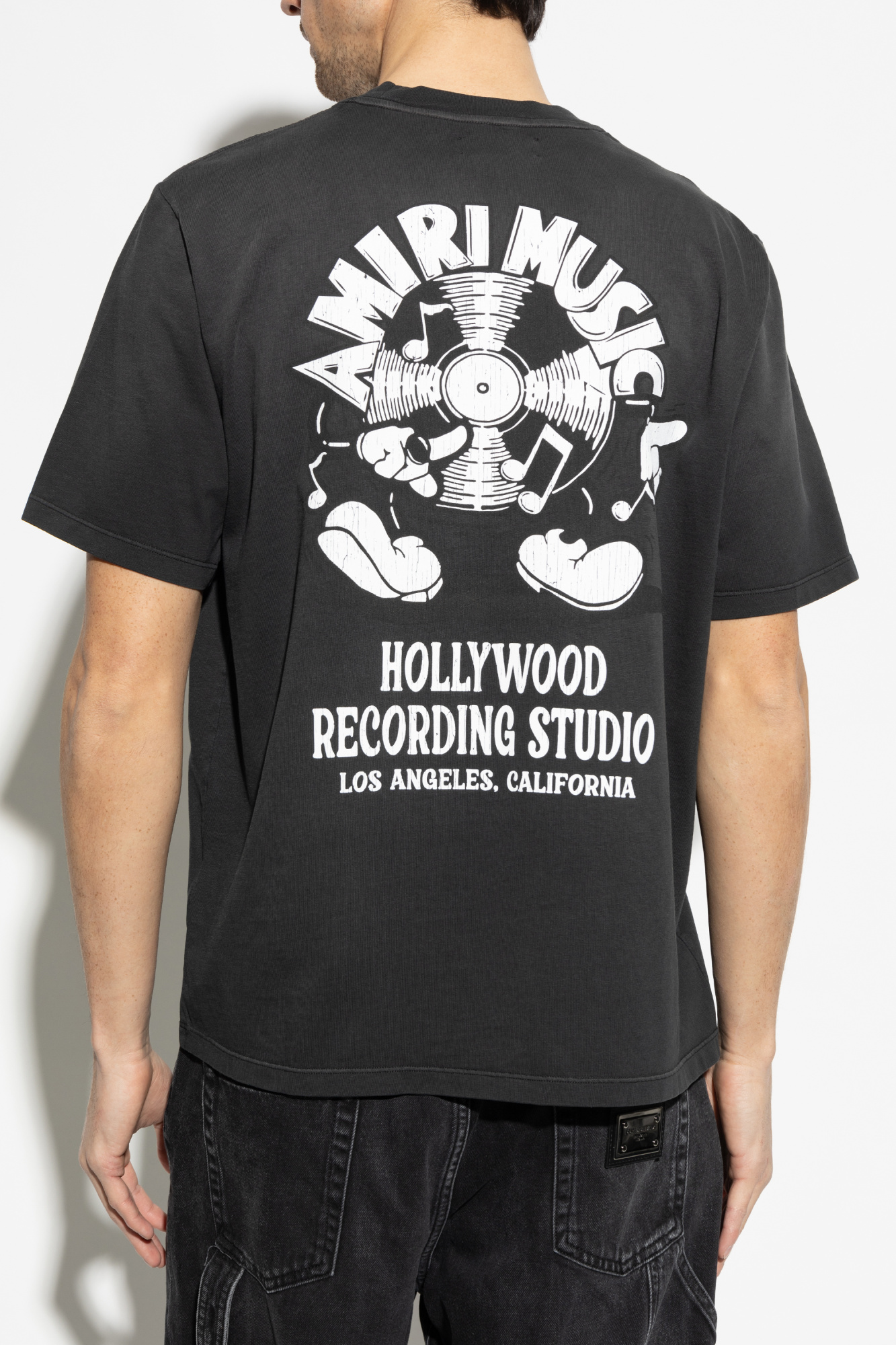 Tシャツ・カットソー AMIRI Men T Shirts AMJYTE1168 BLACK Black Black Printed T-shirt Amiri - Vitkac AS
